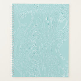 Blue Green Ice Spiral Notebook Planer