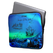 Blue & Green' Imaging If' Electronics Bag Laptopschutzhülle (Vorderseite Links)