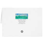 Blue Green Impressionist Landscolor Watercolor (Rückseite Horizontal)