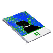 Blue Green Island Black Dog Notebook Notizblock (Rechte Seite)