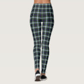 Blue Green Kariert Women's Leggings (Rückseite)