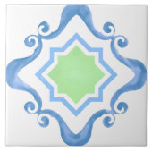 Blue & Green Keramik Tile Fliese (Vorderseite)
