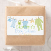 Blue & Green Lil Kleidung Baby Dusche Wasser Flasc (Insitu)