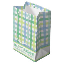 Blue Green Limon Pastel Modern Gingham Pattern
