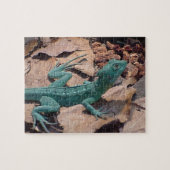 Blue Green Lizard Puzzle (Horizontal)