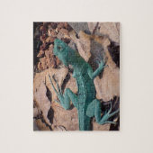 Blue Green Lizard Puzzle (Vertikal)