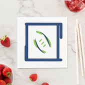 Blue & Green Luuncheon Napkins Serviette (Beispiel)