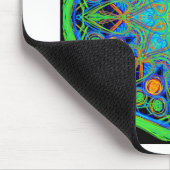 Blue Green Mandala Mousepad (Ecke)
