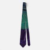 Blue & Green Marble Men Neckties Krawatte (Vorderseite)