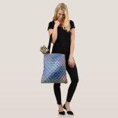 Blue Green Mermaid Fish Scales Holographic Trendy Tasche (Am Model)