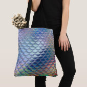 Blue Green Mermaid Fish Scales Holographic Trendy Tasche (Von Nahem)