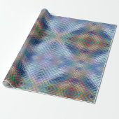 Blue Green Mermaid Scales Holographic Decoupage Geschenkpapier (Ungerollt)