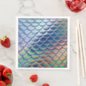 Blue Green Mermaid Scales Holographic Decoupage Serviette (Beispiel)