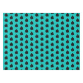 Blue Green Mit Augen Black Cat Tableclout Tischdecke (Vorderseite (Horizontal))