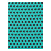 Blue Green Mit Augen Black Cat Tableclout Tischdecke (Vorderseite)