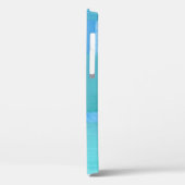 Blue Green Modern Design Personalisiert iPhone Cas Case-Mate iPhone Hülle (Rückseite / Links)