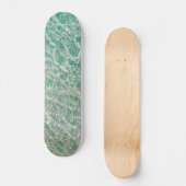 Blue Green Ocean Summer Beach Waves Skateboard (Vorderseite)