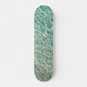 Blue Green Ocean Summer Beach Waves Skateboard (Vorne)