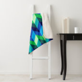 Blue Green Ombre Chevrons Medium Sherpa Blanket Sherpadecke (Beispiel)