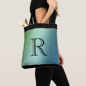 Blue Green Ombre Gradient mit Monogram Tasche (Von Nahem)