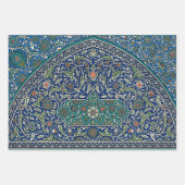 Blue Green Orange Aquamarines Verziertes arabische Geschenkpapier Set (Vorderseite 2)