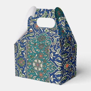 Blue Green Orange Aquamarines Verziertes arabische Geschenkschachtel