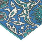 Blue Green Orange Aquamarines Verziertes arabische Tischdecke (Schrägansicht)