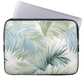 Blue Green Palm Blätter Laptopschutzhülle (Vorderseite)