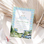 Blue Green PAR T-SHIRT Golf Bridal Dusche Einladun Einladung