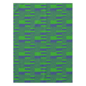 Blue Green Patchwork Stripes Design  Tischdecke (Vorderseite)