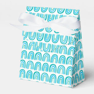 Blue Green Pattern Regenbogen Baby Duschgeschenk Geschenkschachtel