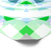 Blue Green Per Aspera Ad Astra Stars Motivierend Poster (Ecke)