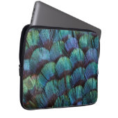 Blue-green pheasant feather design laptopschutzhülle (Vorne Rechts)