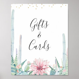 Blue Green Pink Taco Bout Ein Baby Duschzeichen Poster