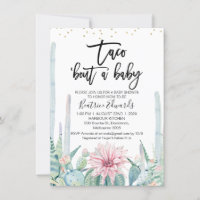Blue Green Pink Taco Bout Eine Baby-Dusche
