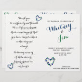 Blue & Green Polka Dot Klapperpille (Vorne/Hinten)