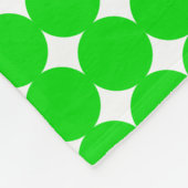 Blue & Green Polka Dot Monogram Fleecedecke (Ecke)