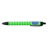 Blue & Green Polka Dot Monogram Kugelschreiber (Unterseite)