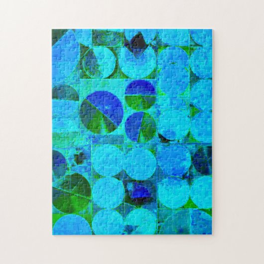 Blue & Green Puzzle (Vertikal)