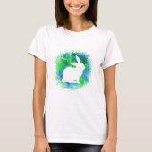 Blue Green Rabbit T-Shirt (Vorderseite)