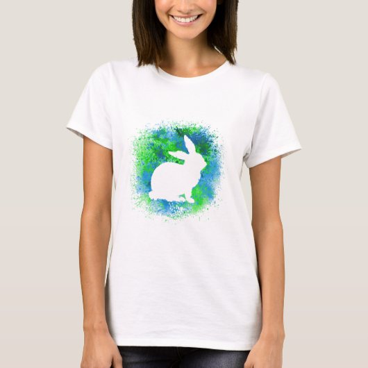Blue Green Rabbit T-Shirt (Vorderseite)