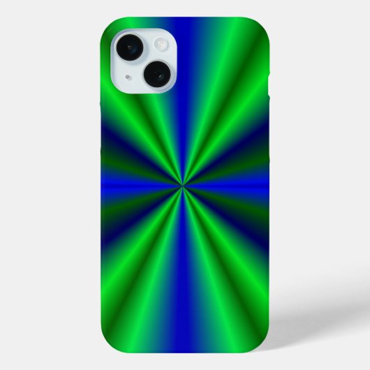 Blue Green Rainbow Case-Mate iPhone Hülle (Rückseite)