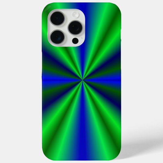 Blue Green Rainbow Case-Mate iPhone Hülle (Rückseite)