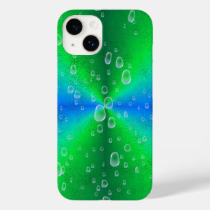 Blue Green Rainbow in Elephant Skin Leather Optik Case-Mate iPhone Hülle