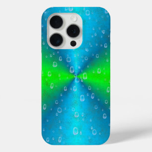 Blue Green Rainbow in Elephant Skin Leather Optik Case-Mate iPhone Hülle