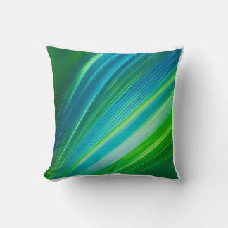 Blue Green Rays Kissen