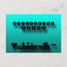 Blue Green Retirement Party Custom Invasion