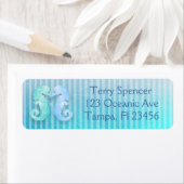 Blue Green Seepferds Rücksendeadresse (Insitu)