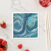 Blue Green Serenity Abstrakt Serviette (Beispiel)