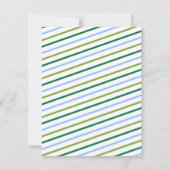 Blue & Green Simple Modern Danke (Rückseite)